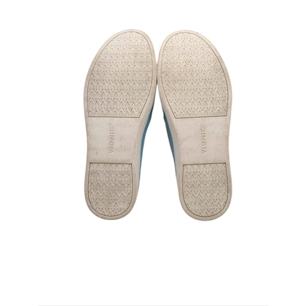 Vionic Effortless Blue Nubuck Slip On Mule Sneakers Orthotic 9.5 S4052 - Picture 12 of 13